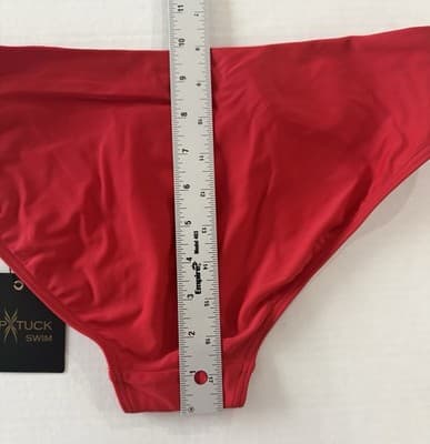 Nip Tuck Must Haves Louise Bikini Bottom Tummy Control Lift Sz 8 New W/Tags Red - Thumbnail 8