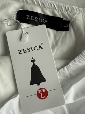 Zesica White Ruffle One Shoulder Short Dress Size Large New With Tags - Thumbnail 9