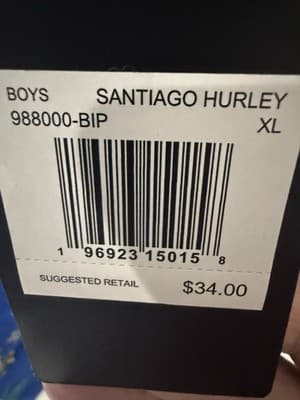 Hurley Boys Hawaiian Santiago Blue Button Down Shirt XL NWT - Thumbnail 3