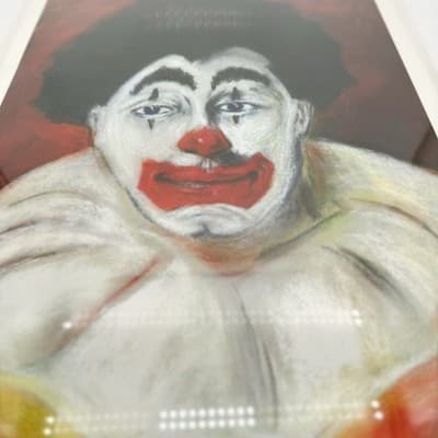 James Santeramo Clown Serigraph 2/25 AP Signed Limited Edition Rare Print - Thumbnail 4