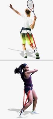 VPX Tennis Swing Trainer Med Waist XL Height Bungee Men Women Kids New with Bag - Thumbnail 4