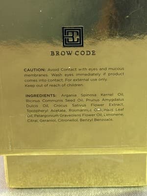 Brow Code Brow Gold Nourishing Growth Oil Regrow Thin Eyebrows New in Box - Thumbnail 7