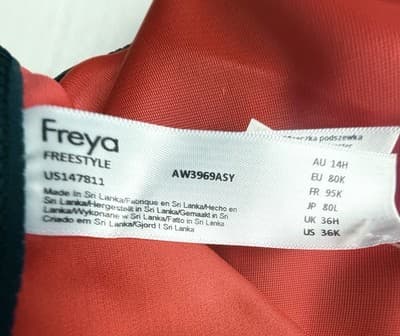 Freya NWT Standard Freestyle Underwire Molded Color Block Swimsuit Size 36K NWT - Thumbnail 7