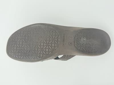 Okabashi Cross Strap Slide Sandals Women Size Small Brown Waterproof Massage - Thumbnail 6