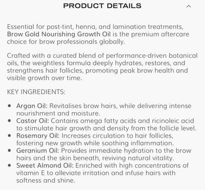Brow Code Brow Gold Nourishing Growth Oil Regrow Thin Eyebrows New in Box - Thumbnail 8