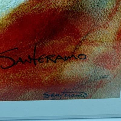 James Santeramo Clown Serigraph 2/25 AP Signed Limited Edition Rare Print - Thumbnail 2