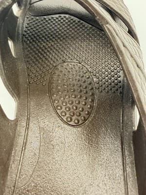 Okabashi Cross Strap Slide Sandals Women Size Small Brown Waterproof Massage - Thumbnail 4