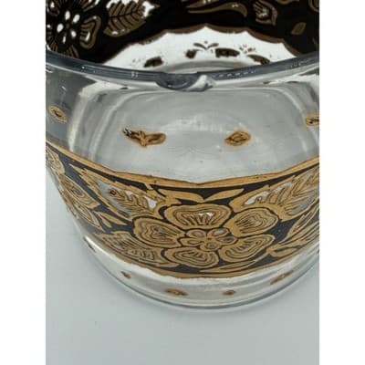 Set of 7 Georges Briard Town & Country Double Old Fashioned Glasses 22k Gold MCM - Thumbnail 8
