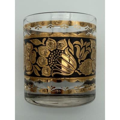 Set of 7 Georges Briard Town & Country Double Old Fashioned Glasses 22k Gold MCM - Thumbnail 12