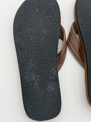 Panama Jack Men's Premium Vegan Leather Flip Flop Sandals, Brown - Size 12/13 - Thumbnail 5