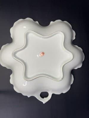 Vtg White Ruffled Bonbon Dish Made In Japan United China And Glass Co - Thumbnail 6