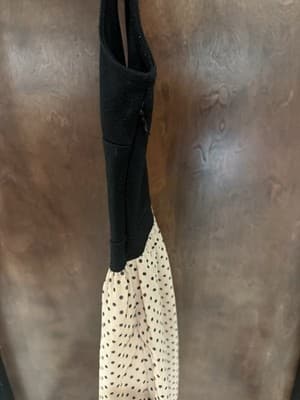 En Focus Studio Sleeveless A-line Dress W/Back Cutout Black & Tan Lace Size 6 - Thumbnail 6