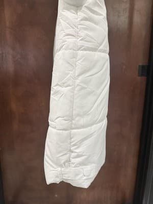 White Quilted Puffer Vest Zipper Women’s Bright White XL W/Pockets - Thumbnail 8