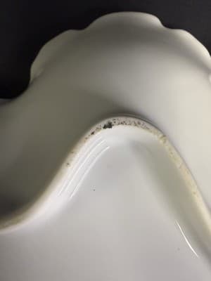 Vtg White Ruffled Bonbon Dish Made In Japan United China And Glass Co - Thumbnail 8
