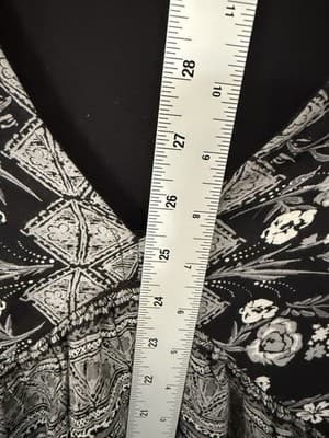 O'Neill Womans Black Empire Waist Floral Mini Summer Dress Casual Sz Small - Thumbnail 9