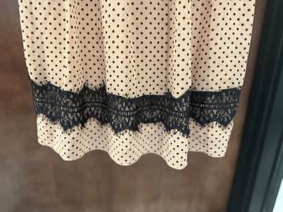 En Focus Studio Sleeveless A-line Dress W/Back Cutout Black & Tan Lace Size 6 - Thumbnail 2