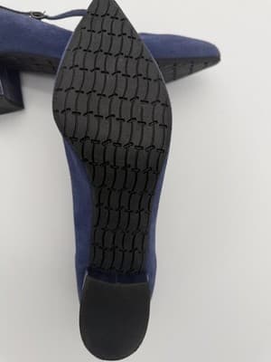 Thierry Rabotin Blue Suede Mary Jane Pointy Toe Heels EU 39.5 Handmade Italy - Thumbnail 9