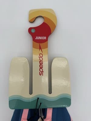 Speedo Junior L (4-5) Beach Bootie Palm Tree Water Shoes Blue Pink NWT - Thumbnail 3