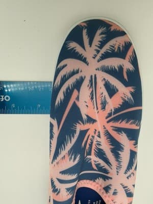 Speedo Junior L (4-5) Beach Bootie Palm Tree Water Shoes Blue Pink NWT - Thumbnail 7