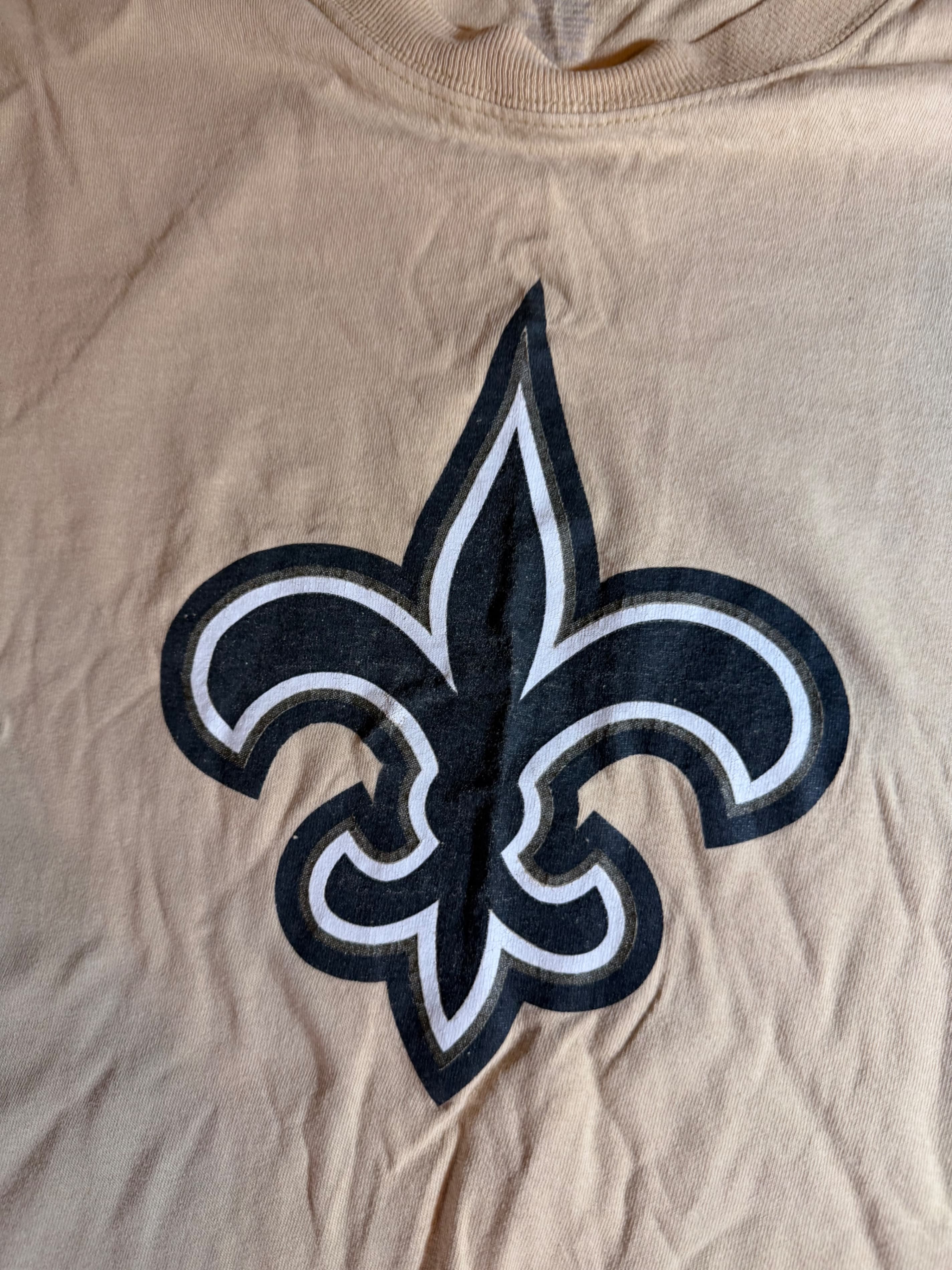 Saints Reebok Tan Long Sleeve Shirt 2XL with Fleur-de-Lis Logo - Thumbnail 4