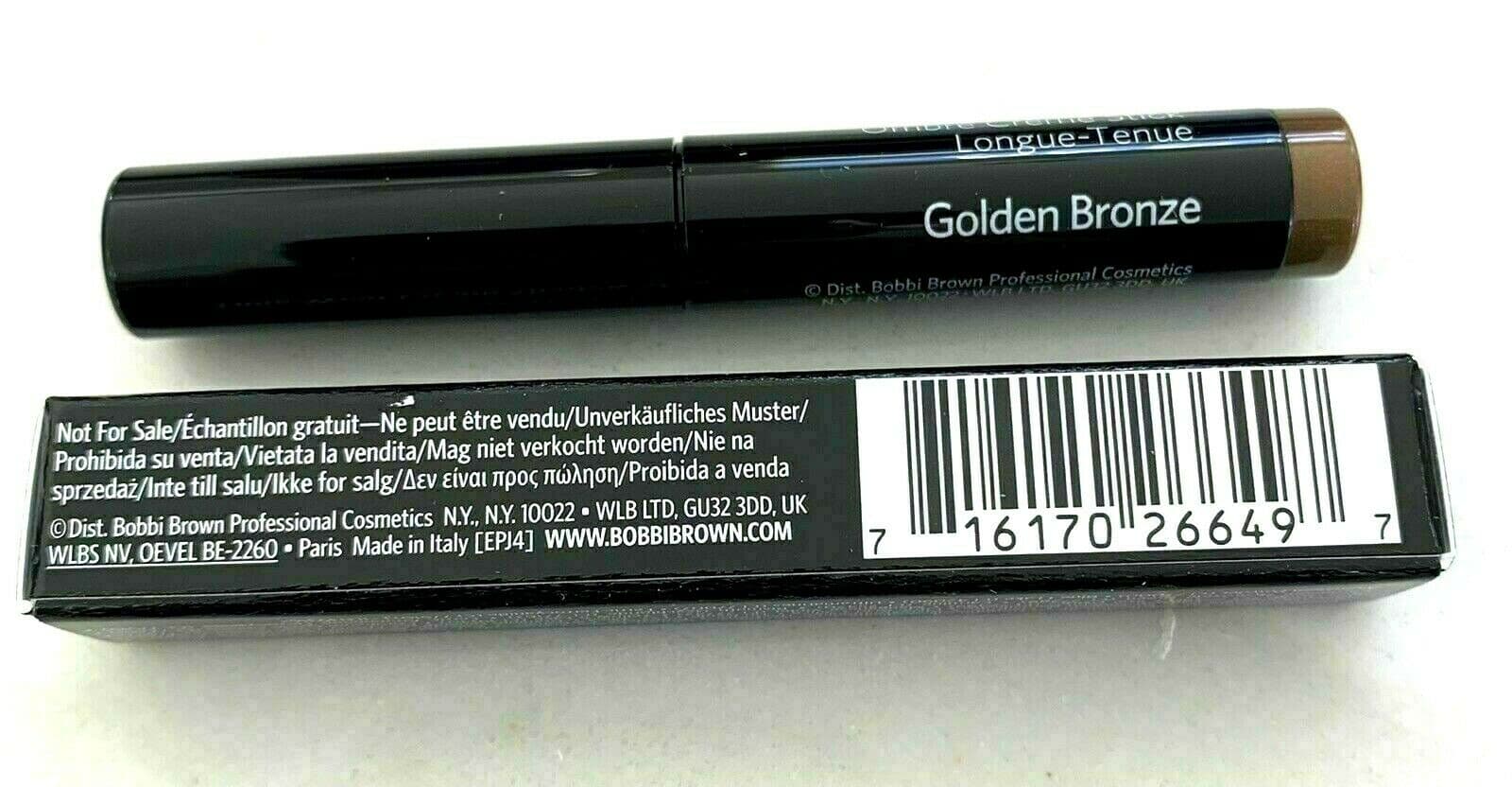 BOBBI BROWN Long Wear Shadow Stick Golden Bronze Travel Size .03 Oz / 0.9 G BNIB - Thumbnail 3