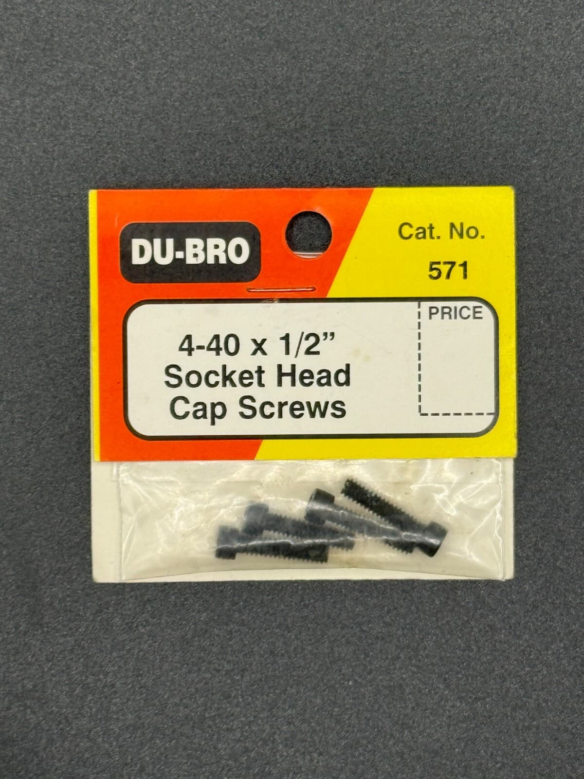 Du-Bro Catalogue Part # 571 4-40 x 1/2" Socket Head Cap Screws (Set of 4) - Image 1