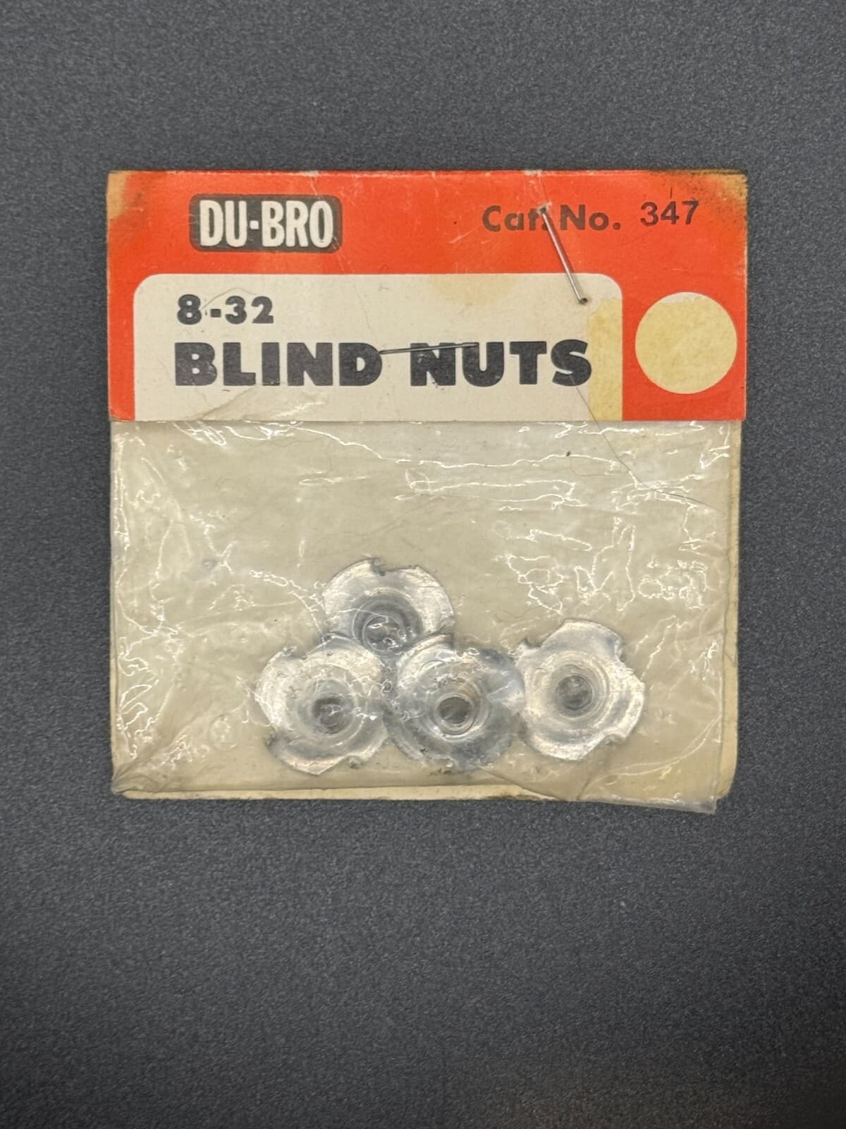 Du-Bro #347 Blind Nuts Size 8-32 (4 Pack) - Image 1