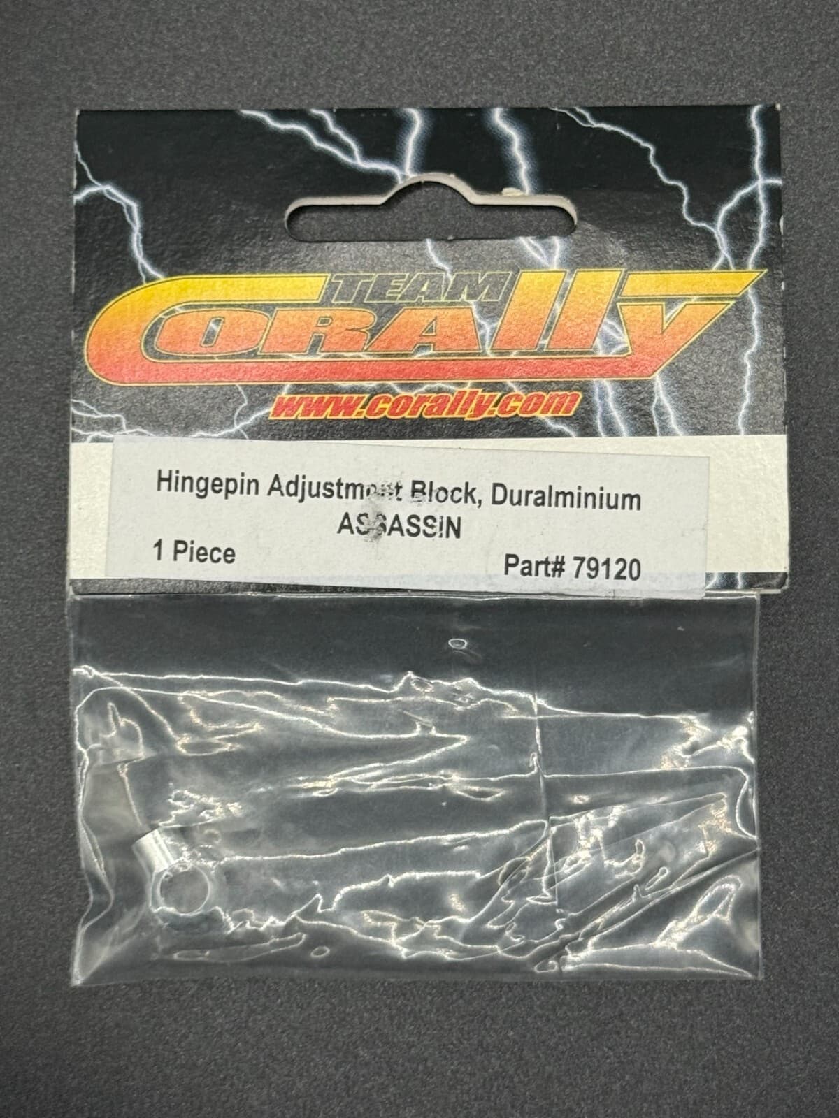 Team Corally Vintage COR79120 Duralminium Hingepin Adjust Block (1 Pc) - Image 1