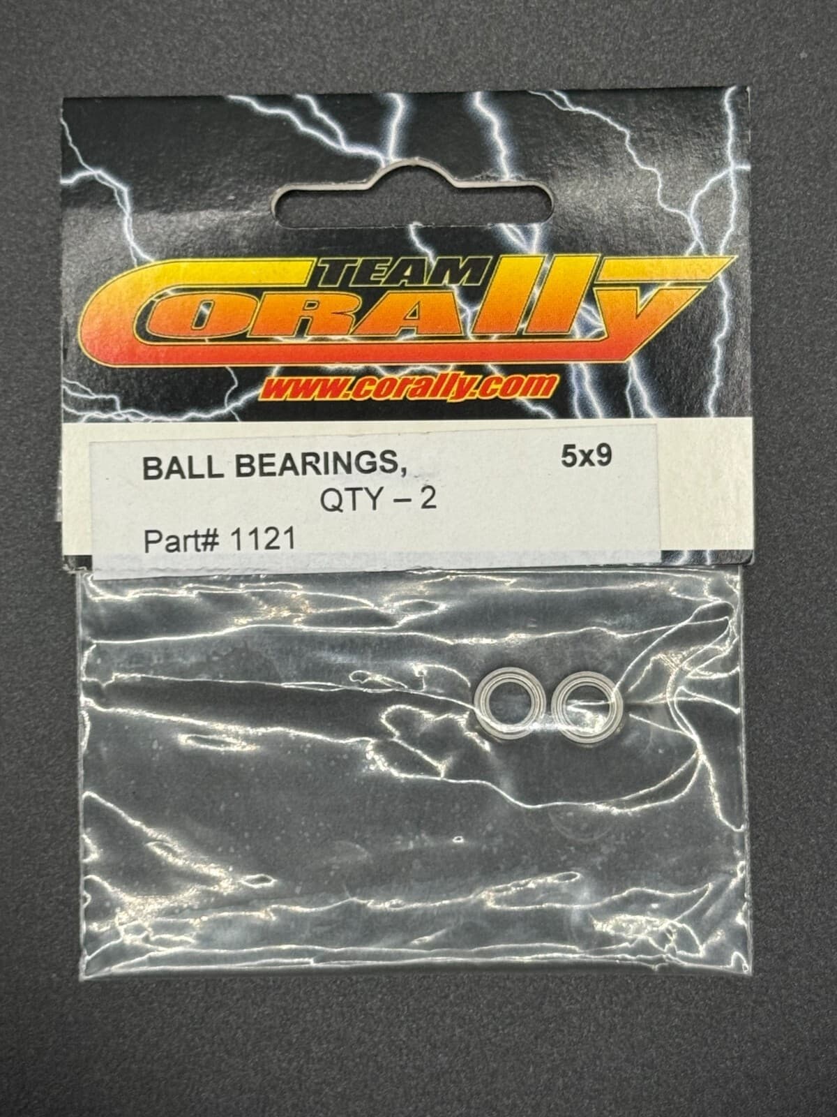 Team Corally Vintage 5x9mm Ball Bearings Part COR1121 (Qty 2) - Image 1