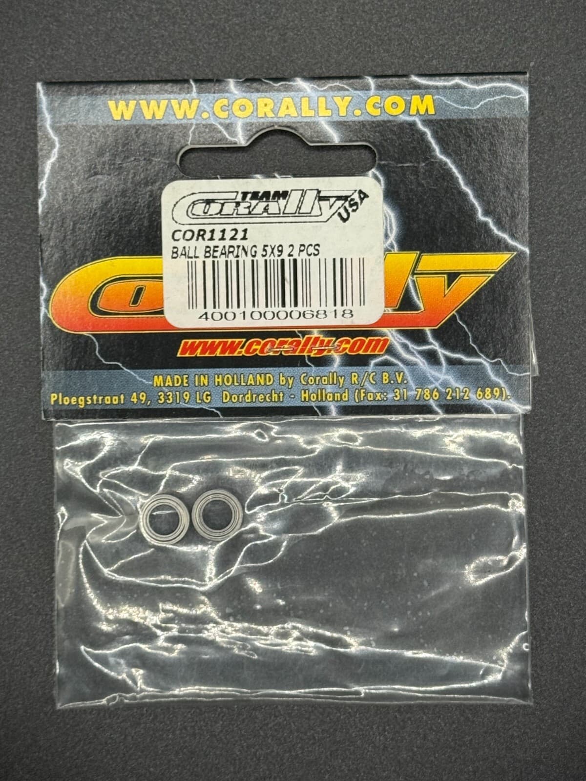 Team Corally Vintage 5x9mm Ball Bearings Part COR1121 (Qty 2) - Thumbnail 2