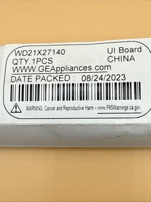 Genuine GE Dishwasher UI Board WD21X27140 / GEA116440004300 – NIB - Thumbnail 5