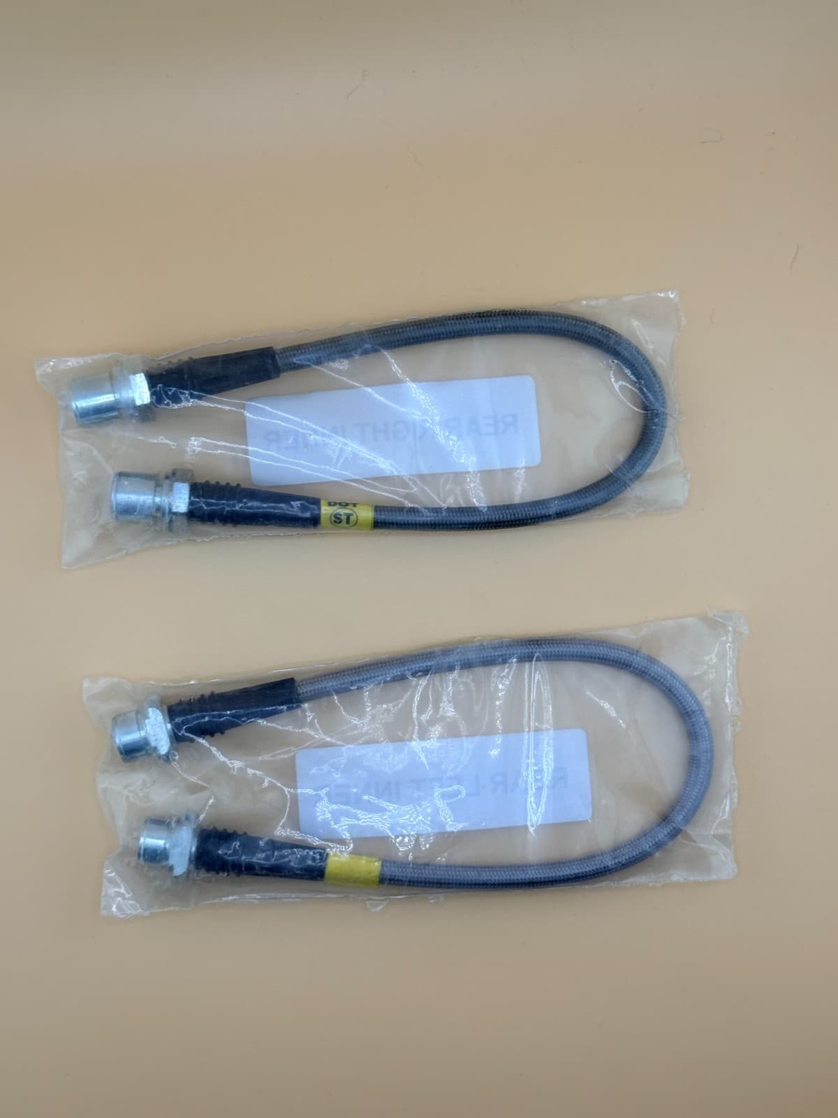 Stainless Rear Brake Lines LH RH Set Toyota Tundra 2014-2021 Inner SS - Thumbnail 2