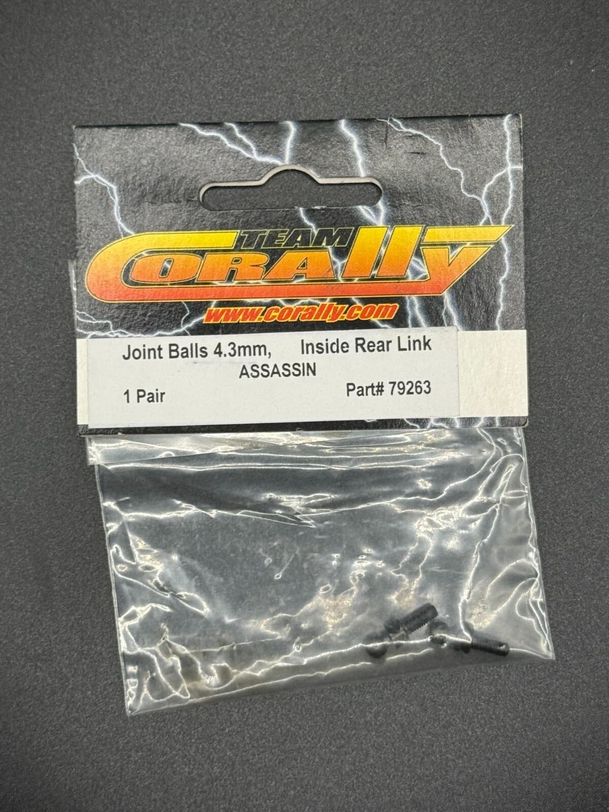 Team Corally 79229 Vintage Shock Collar w/Ball-Ends & Balls (2 Pcs) RDX/Assassin - Image 1