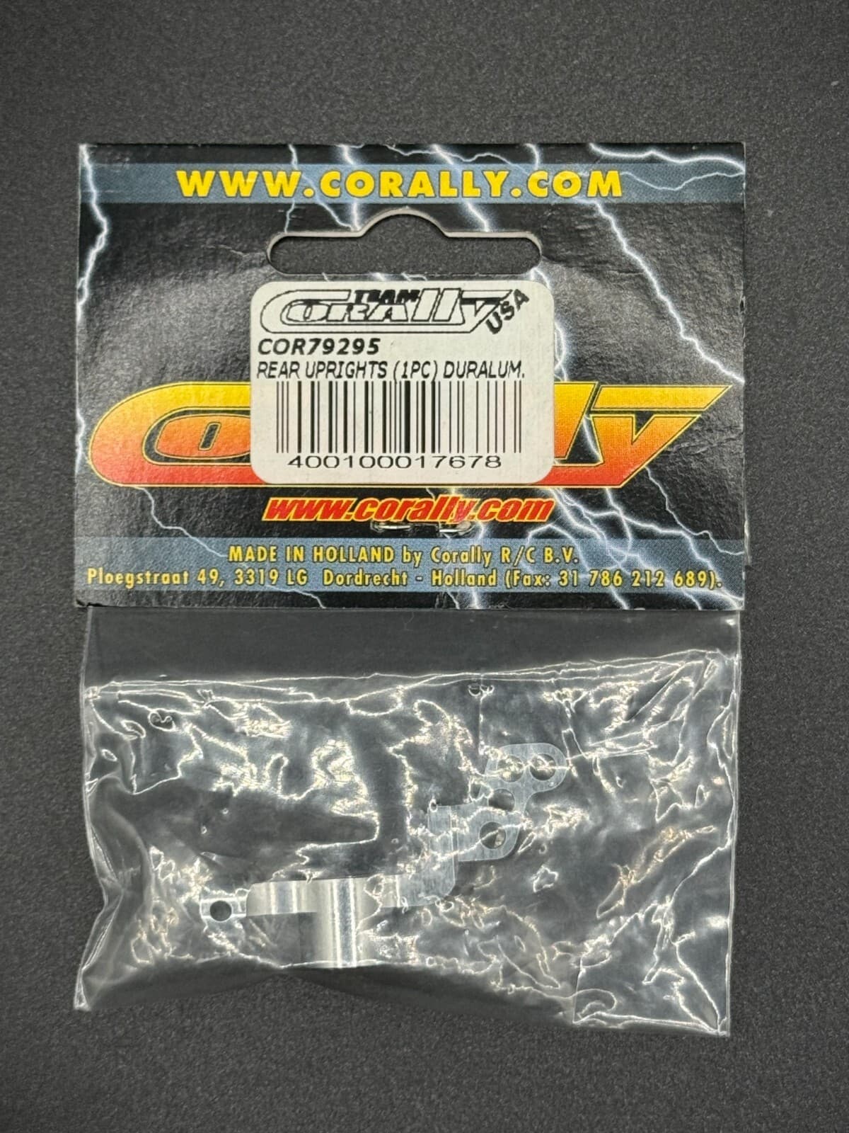 Team Corally 79295 Vintage Rear Upright (1 Pc) Duraluminium Fits RDX/Assassin - Thumbnail 2