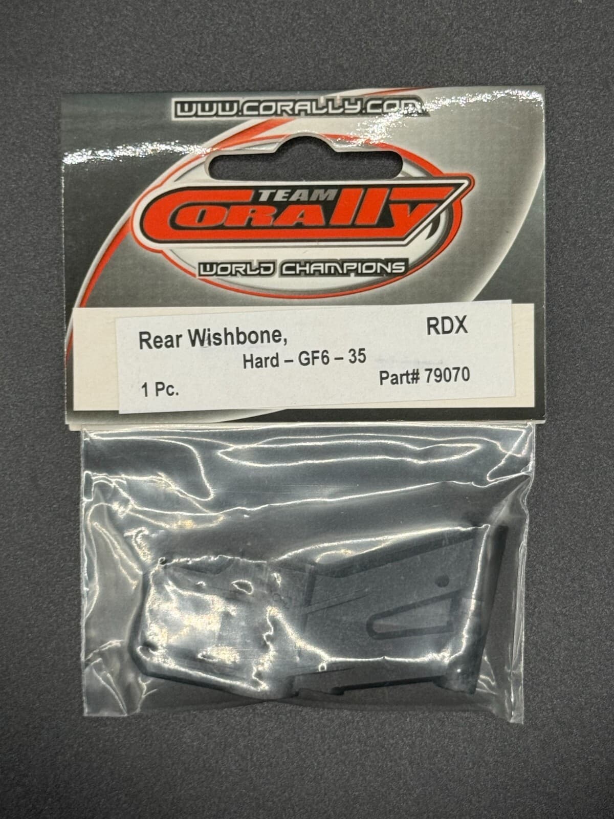 Team Corally 79070 Vintage Rear Single Wishbone (Hard-GF6-35) Fits RDX - Image 1