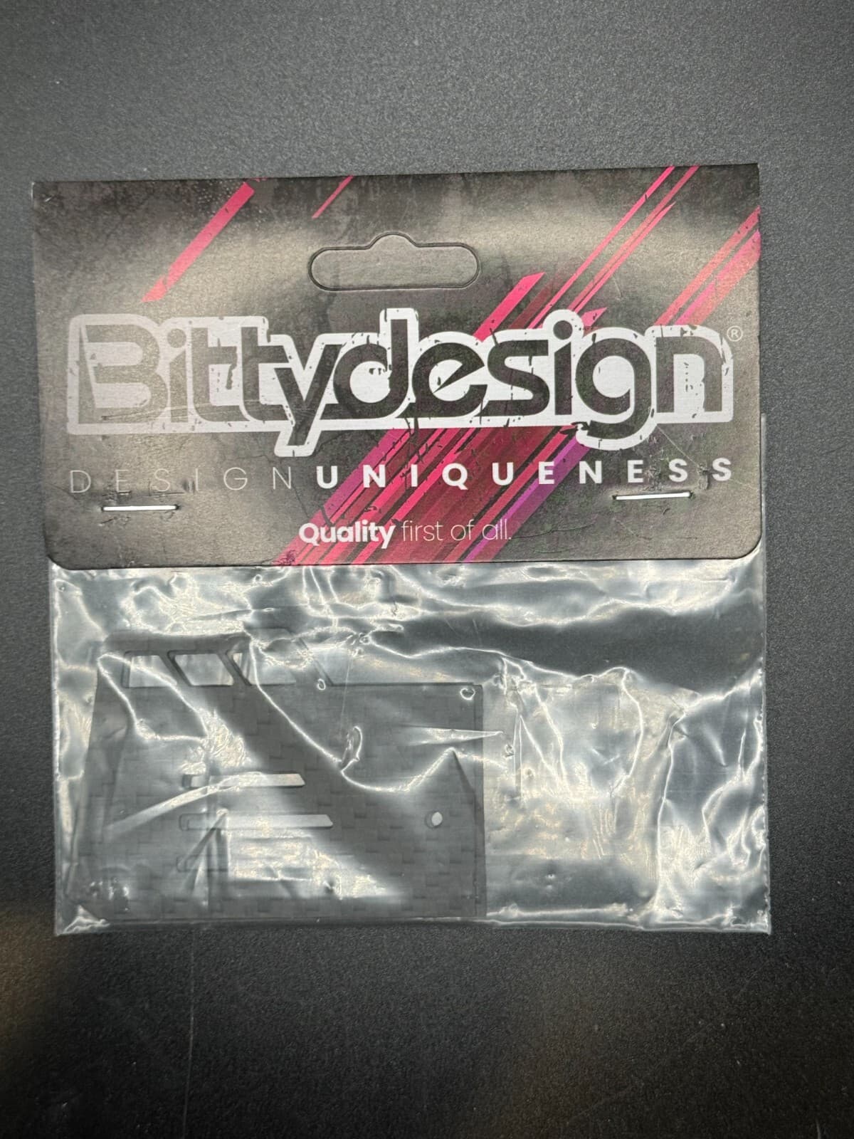 BittyDesign BDGT8-WSD Carbon Fiber 1mm Side Dam Kit 1/8 GT Wing (2 Pcs) - Image 1