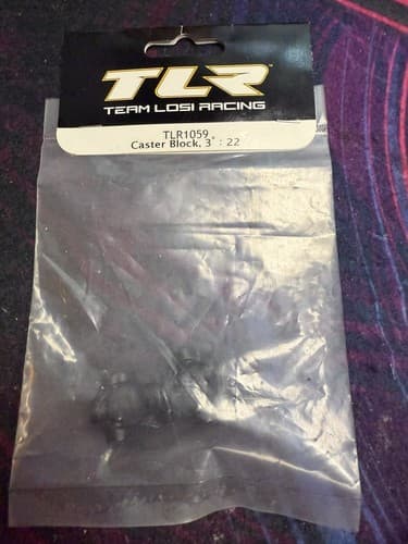 Team Losi Racing 22 Buggy 3 Degree Caster Block TLR1059 - Image 1