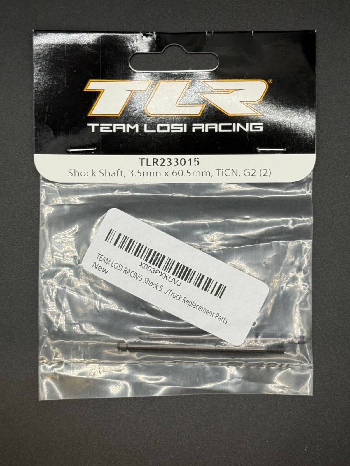 Team Losi Racing TLR233015 Shock Shafts 3.5x60.5mm (2pcs) Fits 22SCT, 22T 3.0 - Image 1