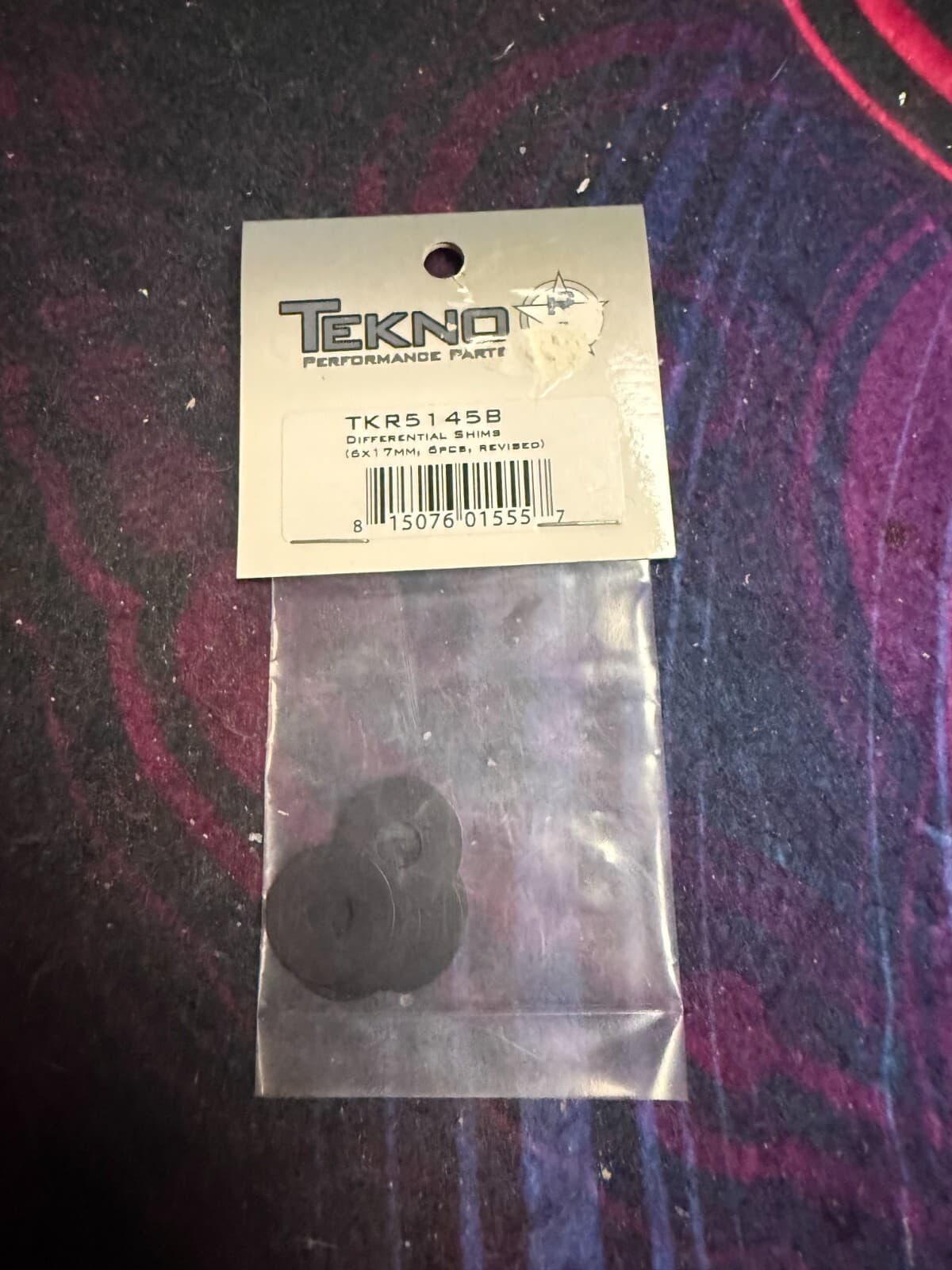 Tekno RC TKR5145B 6x17mm Differential Shims (6ct) - Image 1
