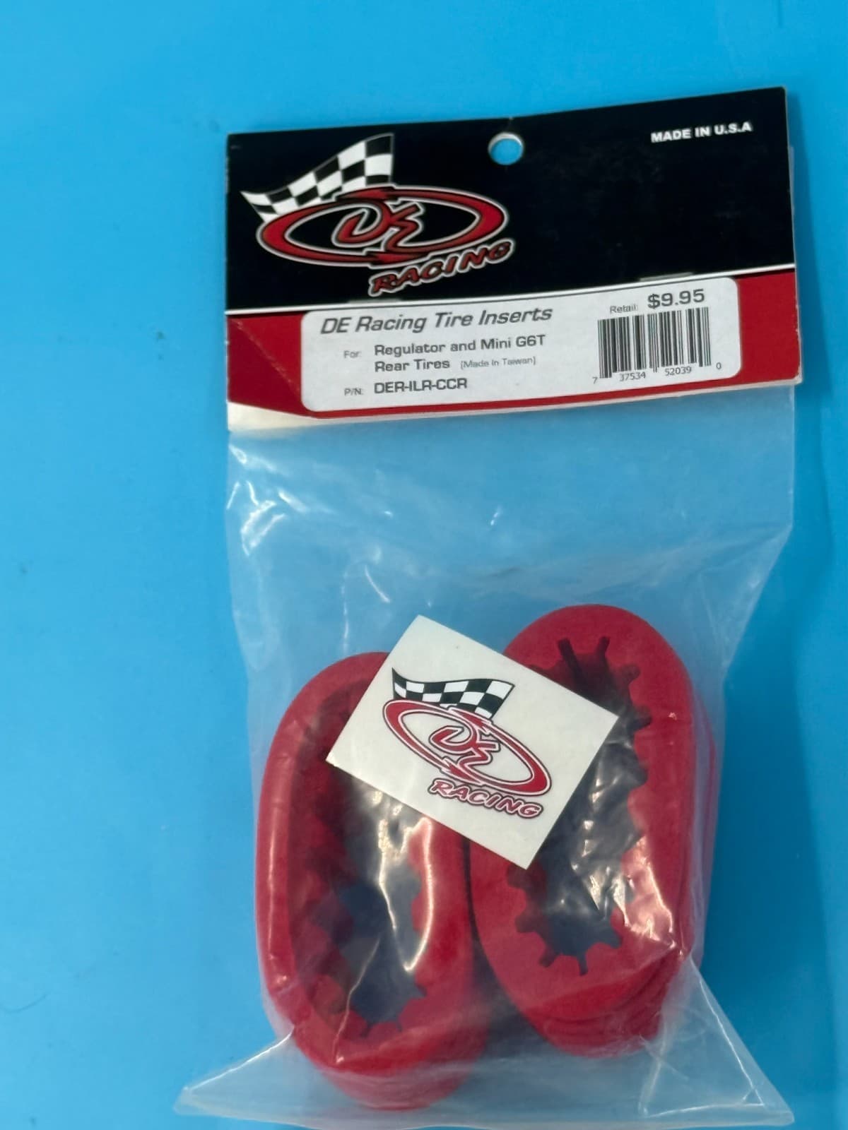 DE Racing Red Closed Cell Inserts for Regulator and Mini G6T Rear DER-ILR-CCR - Image 1