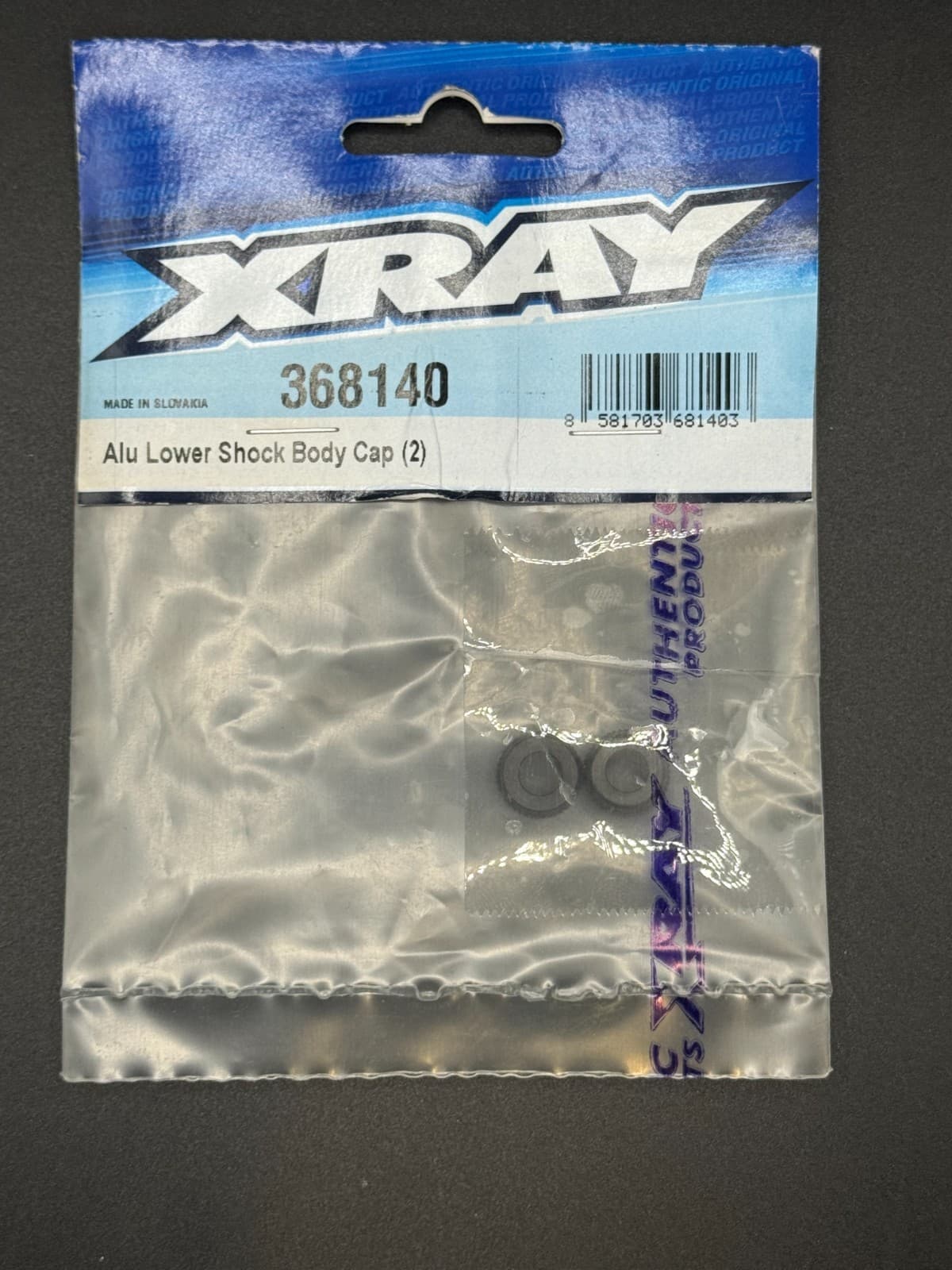 XRay XRA368140 Aluminum Lower Shock Body Cap (2 Ct) - Image 1