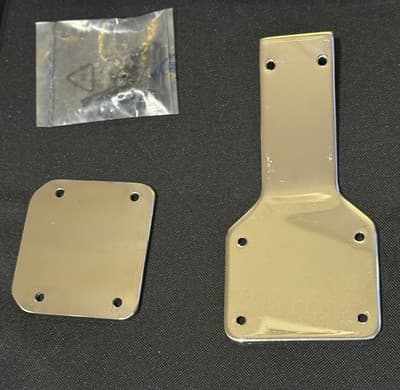 Polished Stainless Front Guard Plate w/Padding Block HPI Rovan Baja 5B 5T - Thumbnail 4