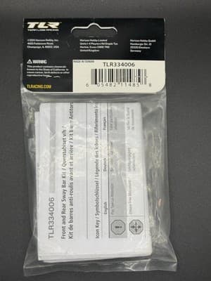 Team Losi Racing Sway Bar Kit, Front & Rear: 22-4 - TLR334006 - Thumbnail 2