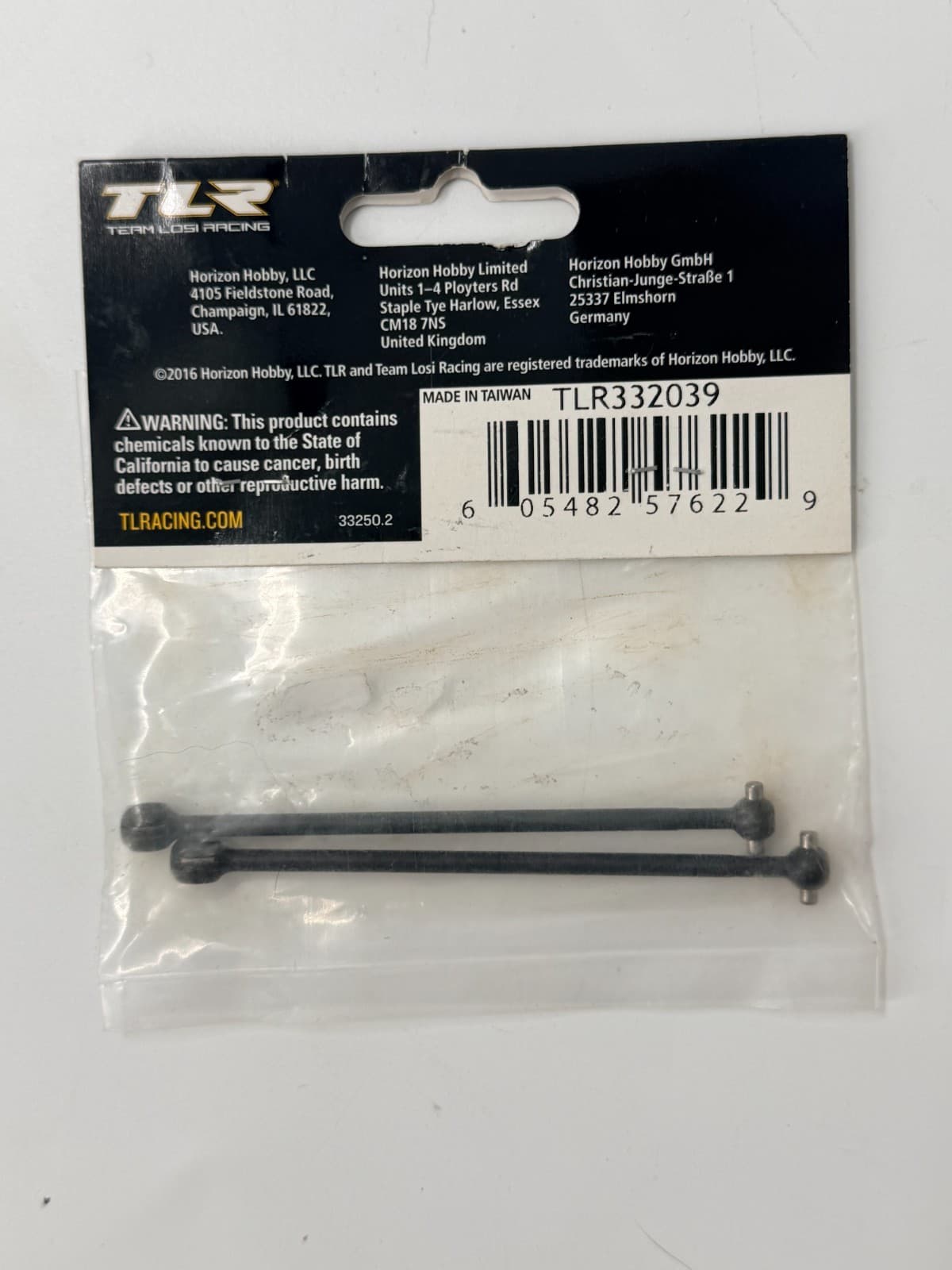 TLR TLR332039 Front CVA Driveshafts (2) 22-4 Team Losi Racing New - Thumbnail 2