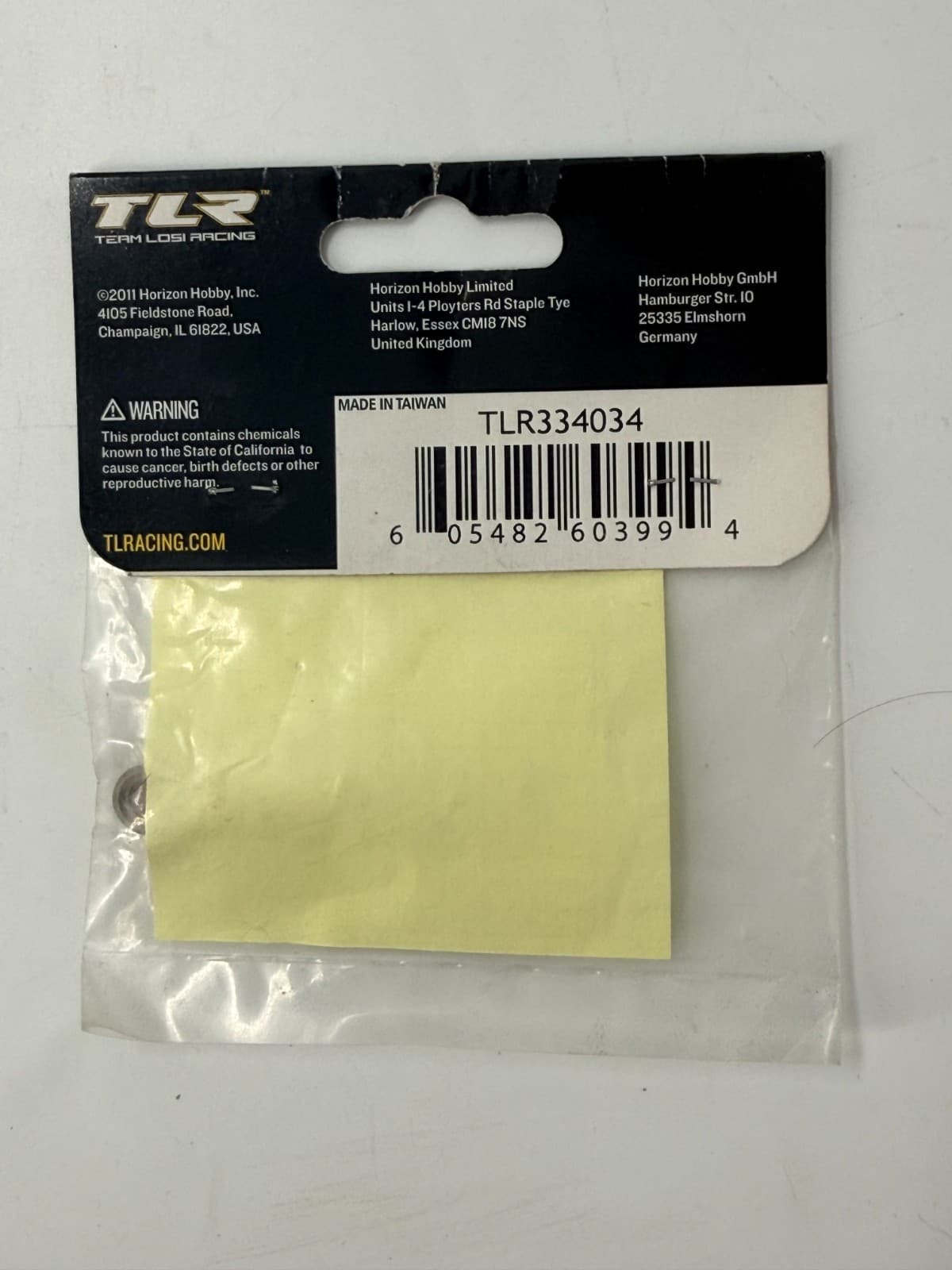 TLR TLR334034 Rear Toe Plate -2 Deg LRC Alum 22 3.0 New Sealed - Thumbnail 2