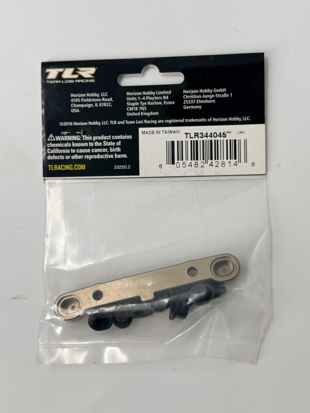 Team Losi Racing TLR344045 Adjustable Rear LRC Hinge Pin Brace w/ Inserts 8X New - Thumbnail 2