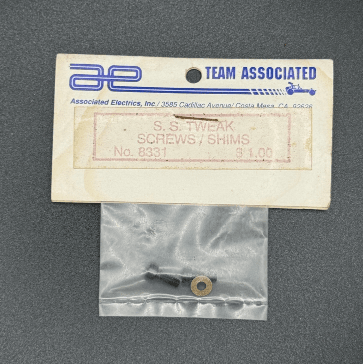 Team Associated Vintage 8331 S.S. Tweak Screws/Shims Set - Image 1