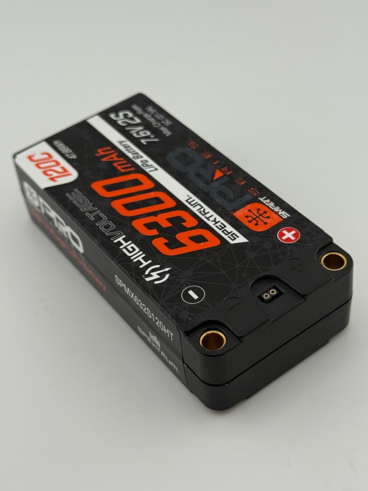 Spektrum 7.6V 6300mAh 2S 120C Smart Pro Race Shorty Hardcase LiHV Battery - Thumbnail 2