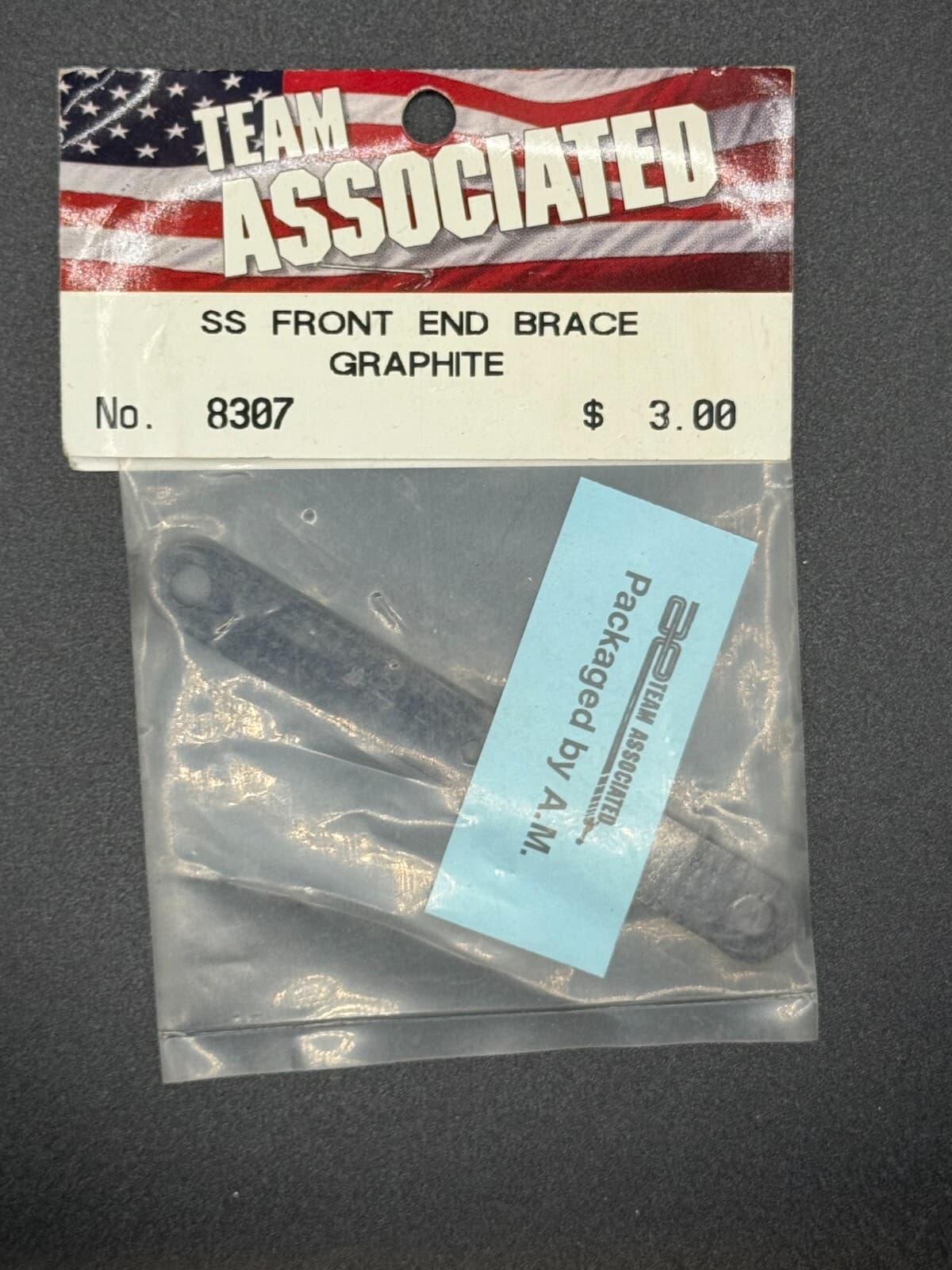 Team Associated Vintage 8307 Graphite Front Brace RC12LSS Pan Car - Image 1