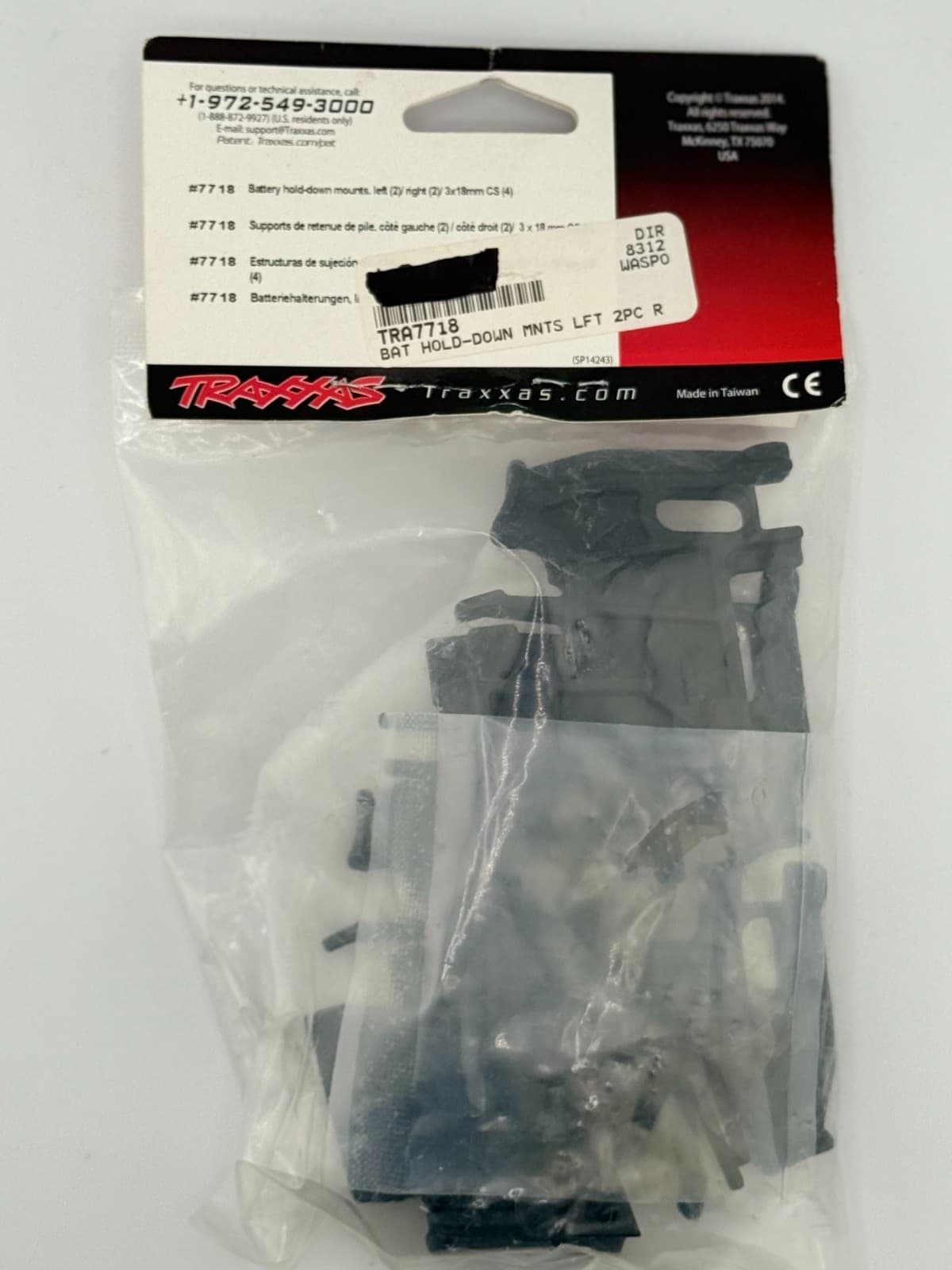 Traxxas 7718 Battery Hold-Down Mounts Left (2) Right (2) X-Maxx - Thumbnail 2